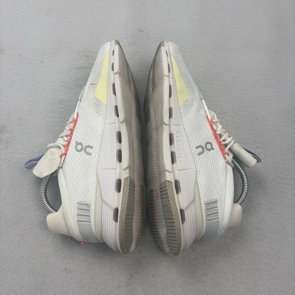On Cloudnova Shoes Womens Size 9 White CloudTec Running Sneakers Mesh Athletic